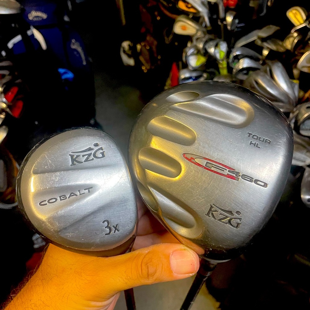 KZG Golf Driver Tour HL And 3 Wood cobalt In Right hand